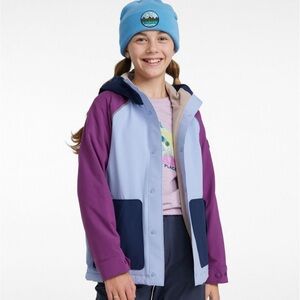 NWT Girls L.L. Bean Boundless Softshell Jacket in Malibu Blue
